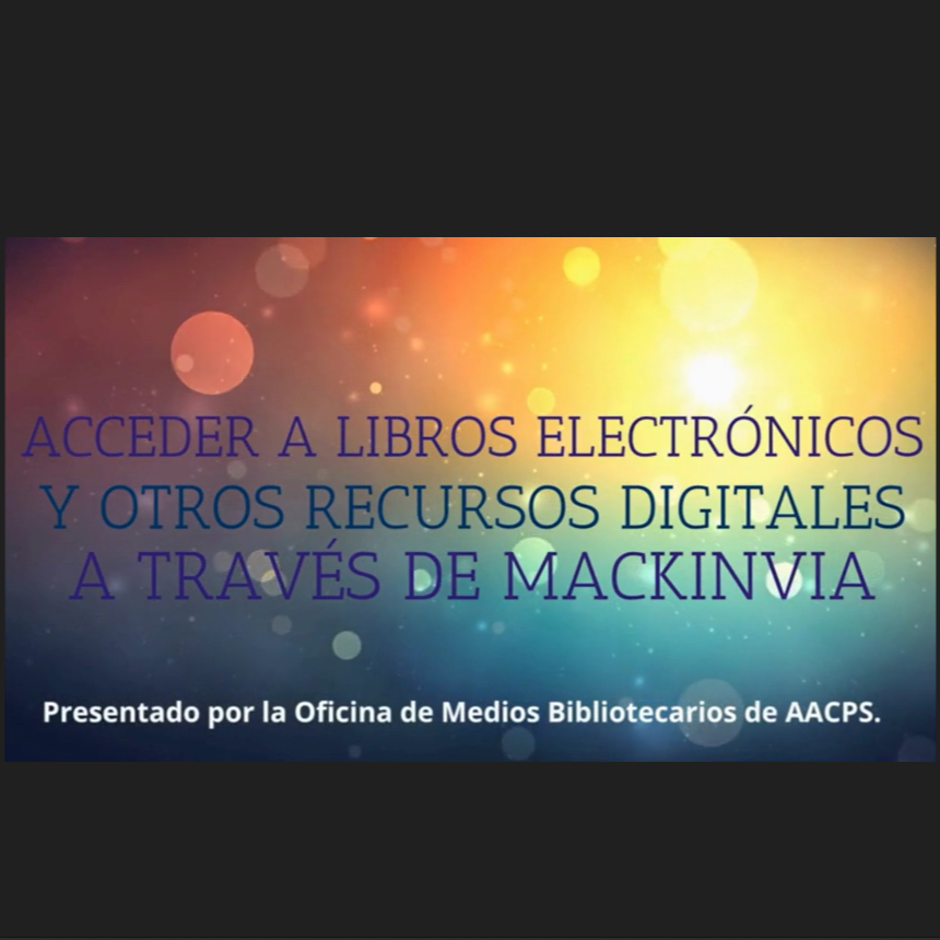 Acceder a los libros eletrónicos y otros recursos digitales a través de Mackinvia