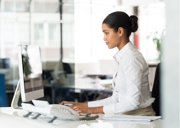 Woman working