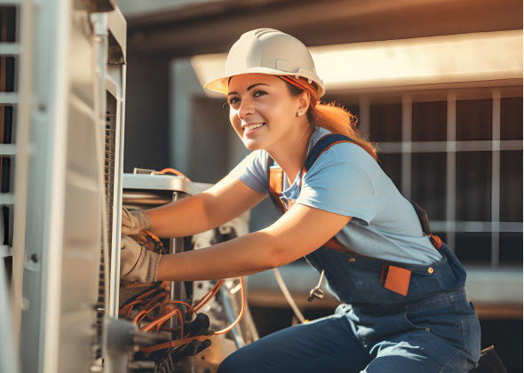 HVAC worker