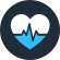 Heart beating icon