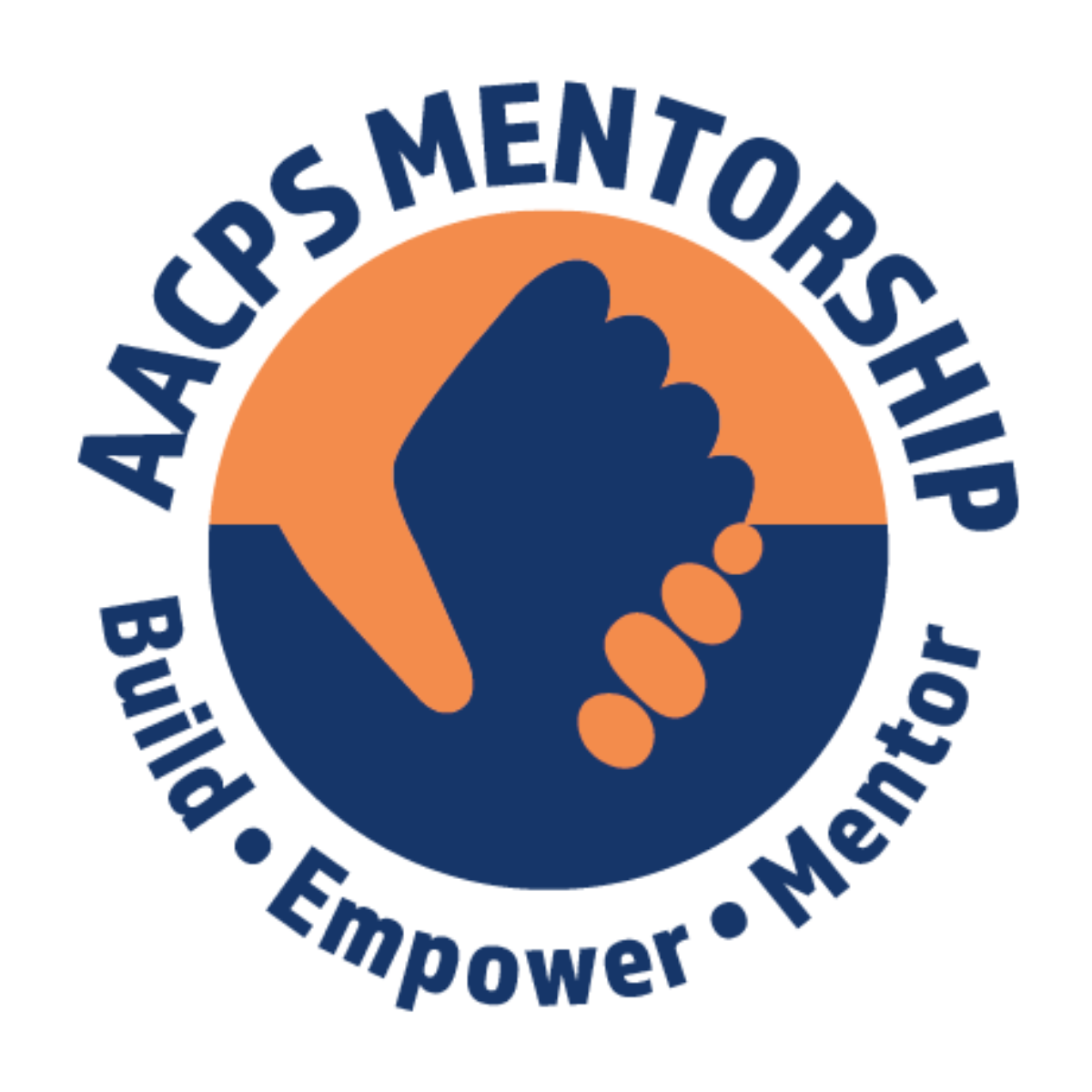 AACPS Mentorship Logo - Build rapport. Empower More. Mentor.