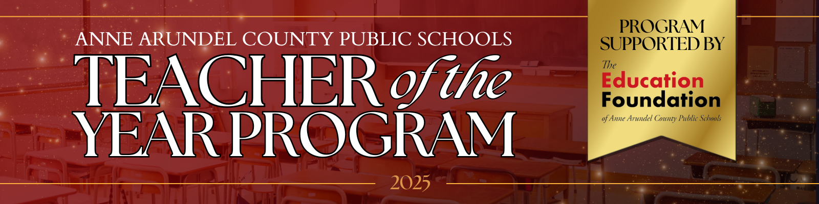 AACPS Teacher of the Year banner image