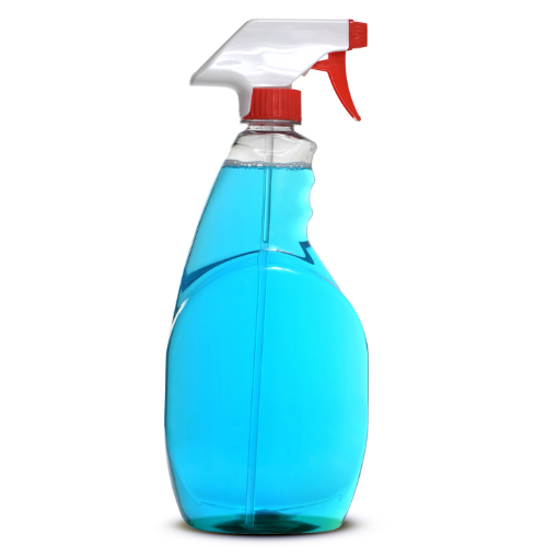 spray bottle with cleaning fluid