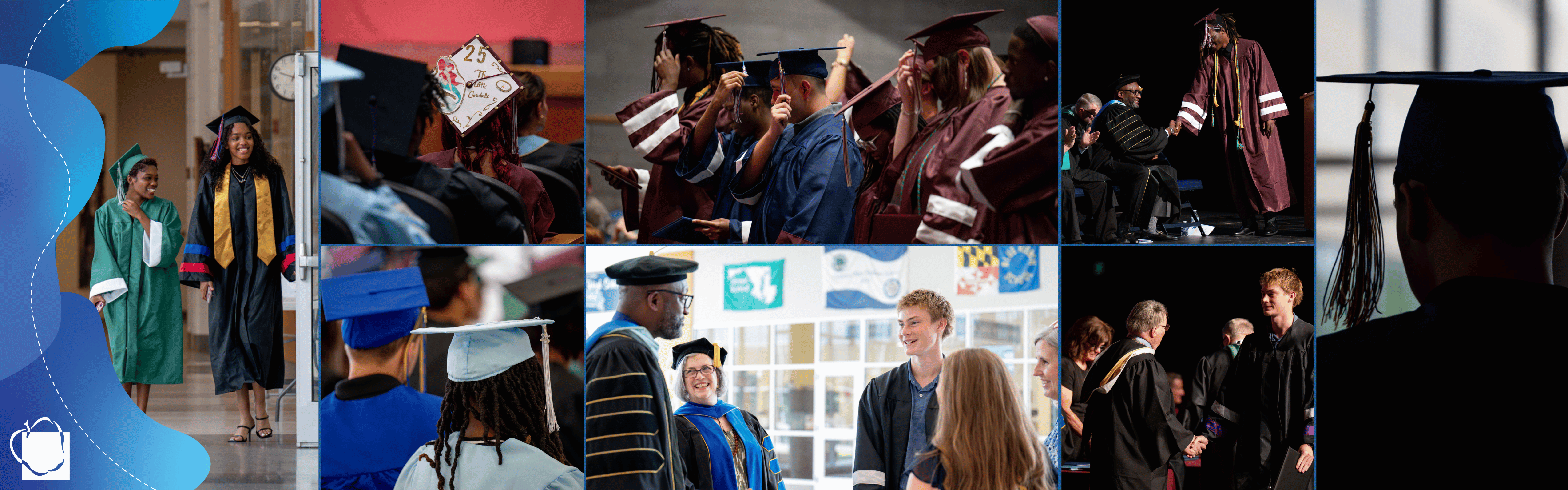 Collection of pictures of summer school graduation