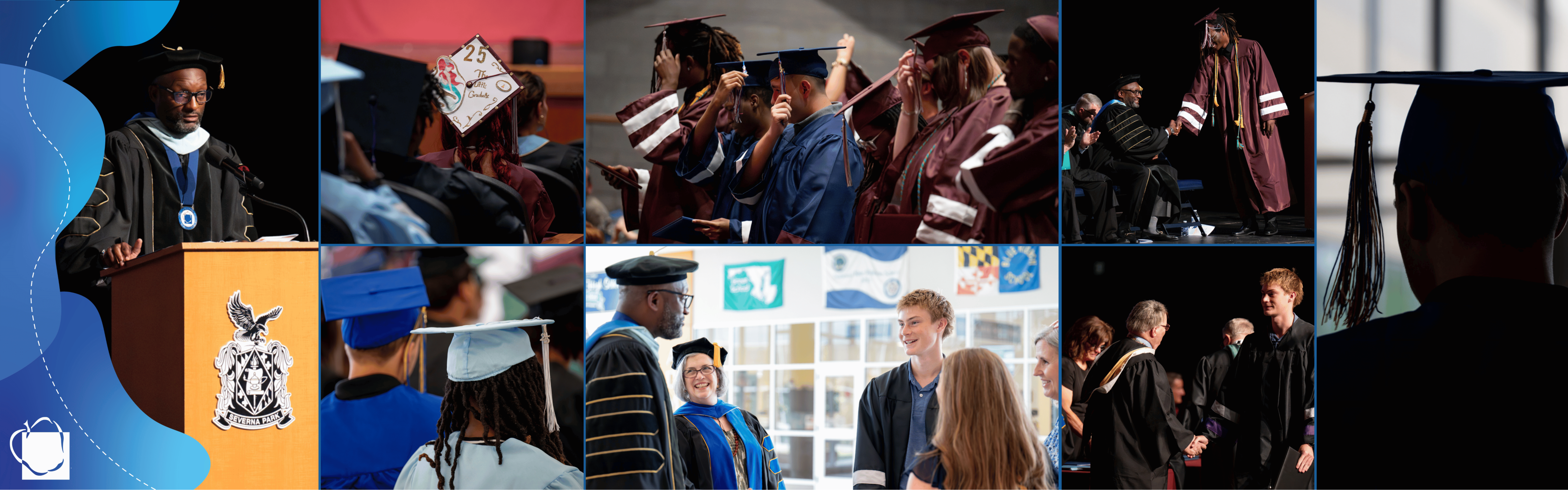 Collection of pictures of summer school graduation