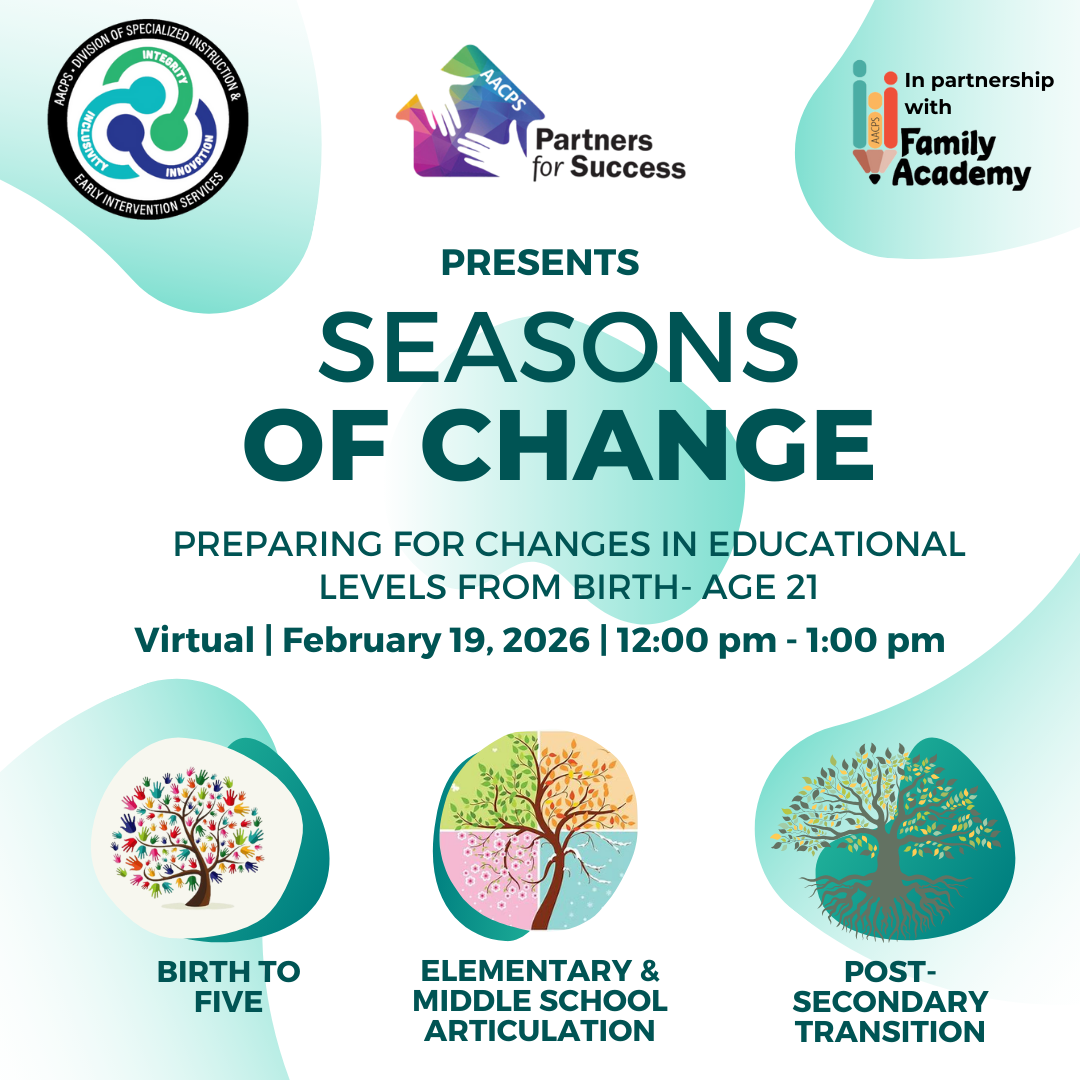 Webinar: Seasons of Change, Preparing for Changes in Educational Levels Birth to age 21