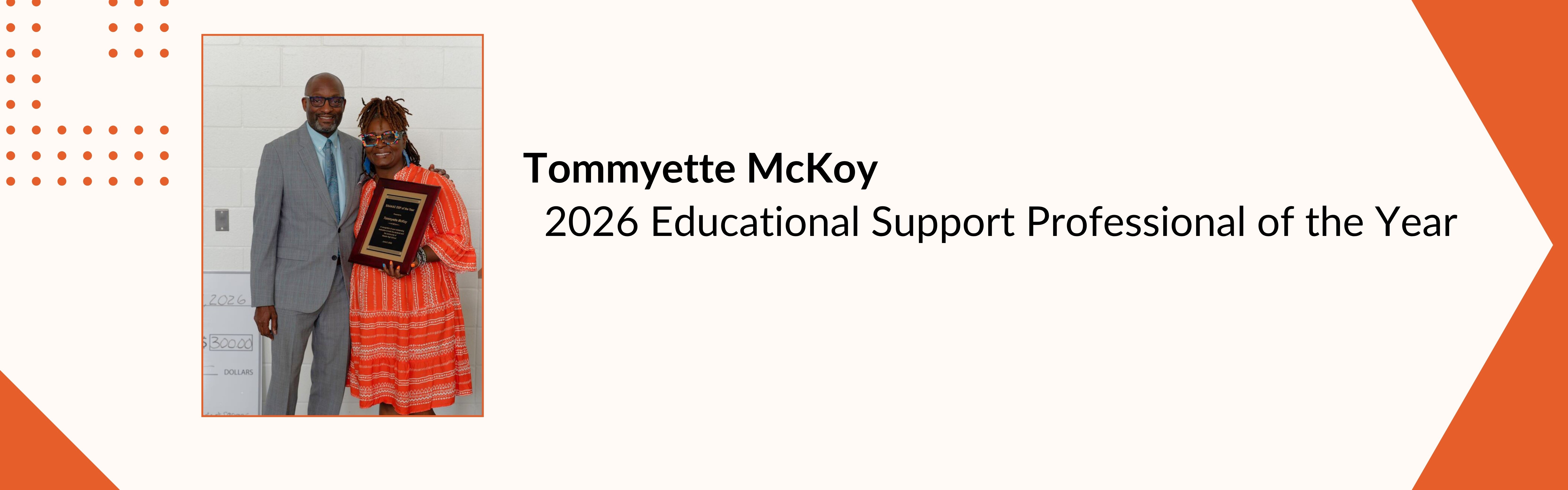 Tommyette McKoy 2026 Educational Support Professional of the Year