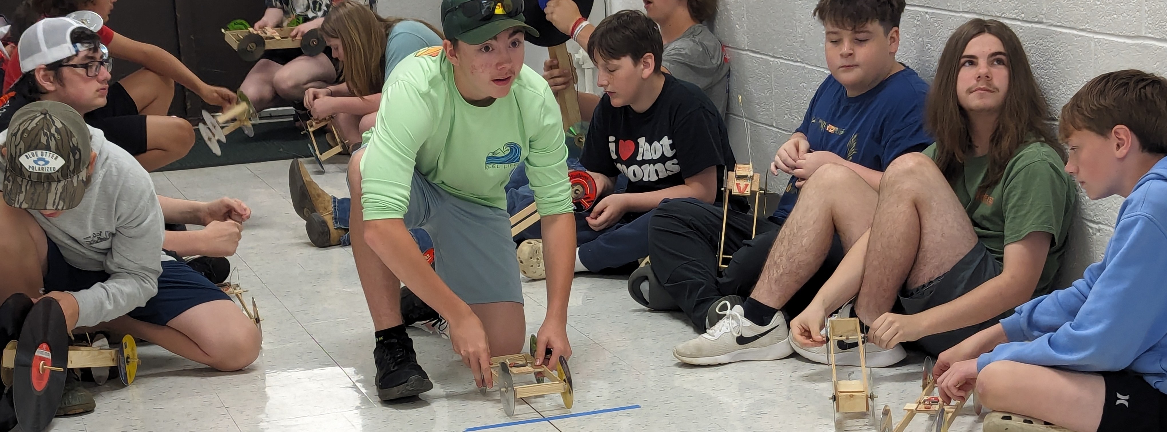 Mouse trap car race at SSMS