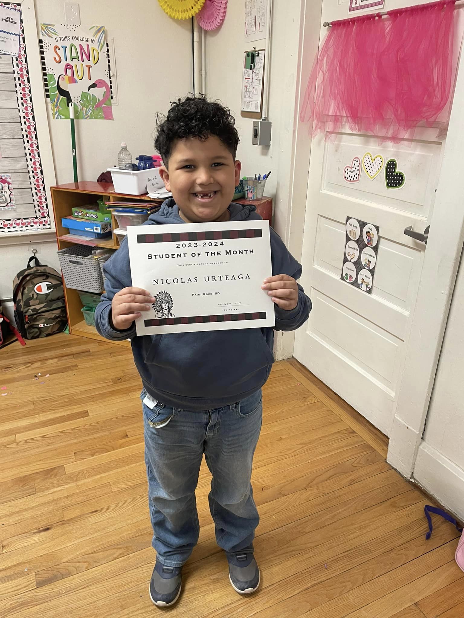 Jan. Student of the Month