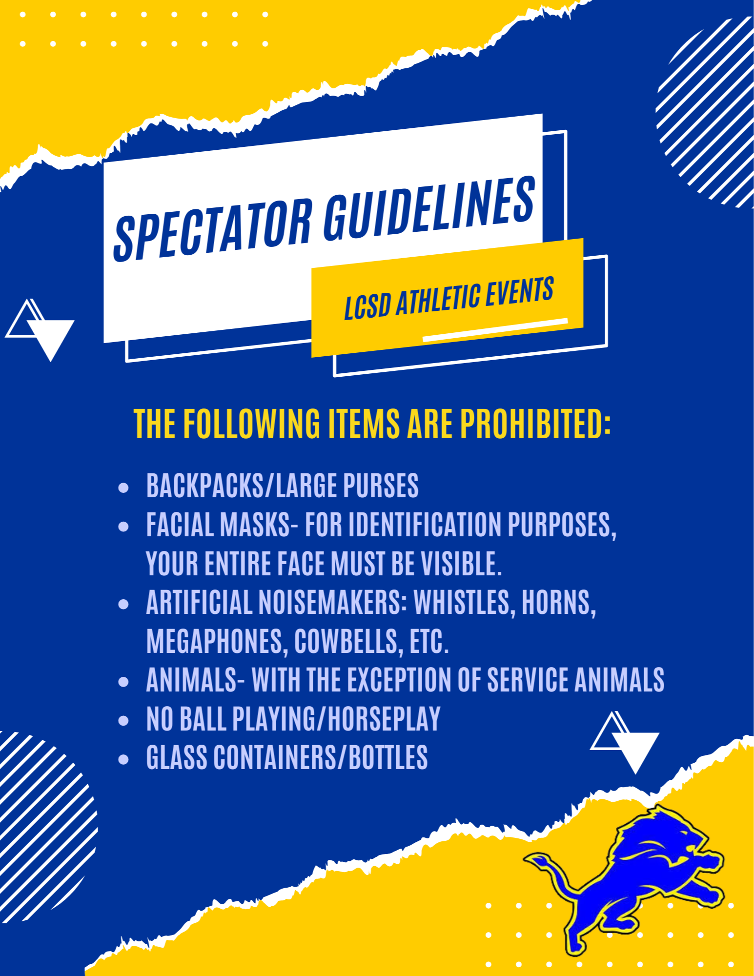 Fall Spectator Information