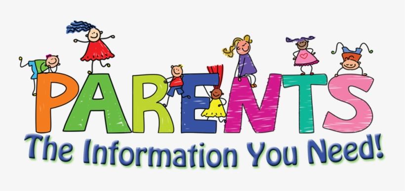 illustration that says "parents, the information you need!" with animated kids around it