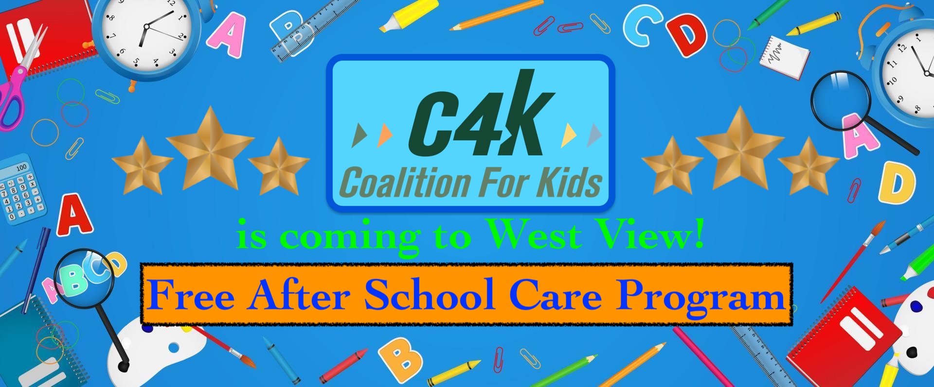 Coalition for Kids is coming to West View!