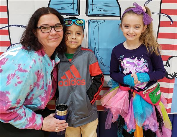 Students dressed up in costumes