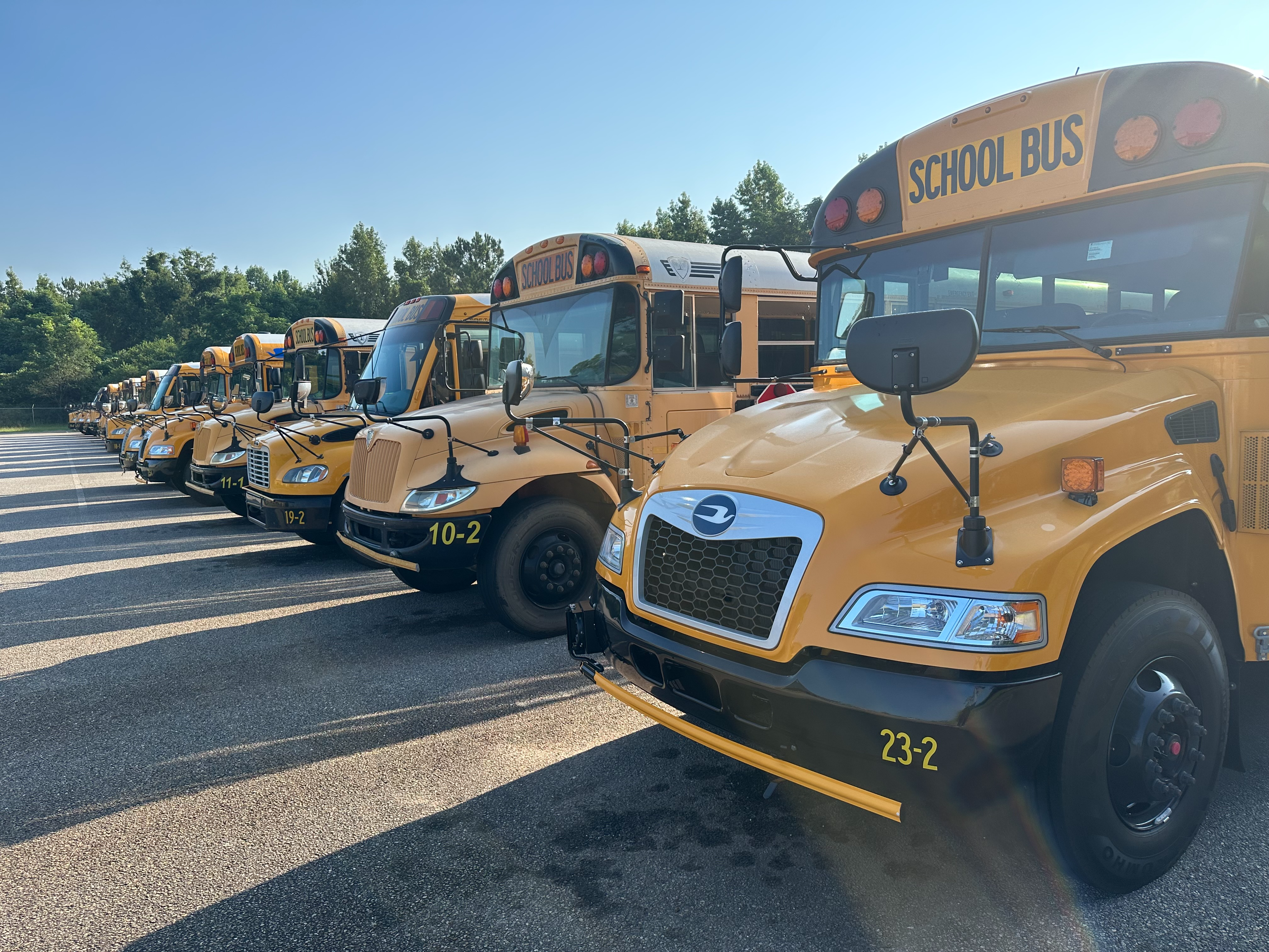 parked buses