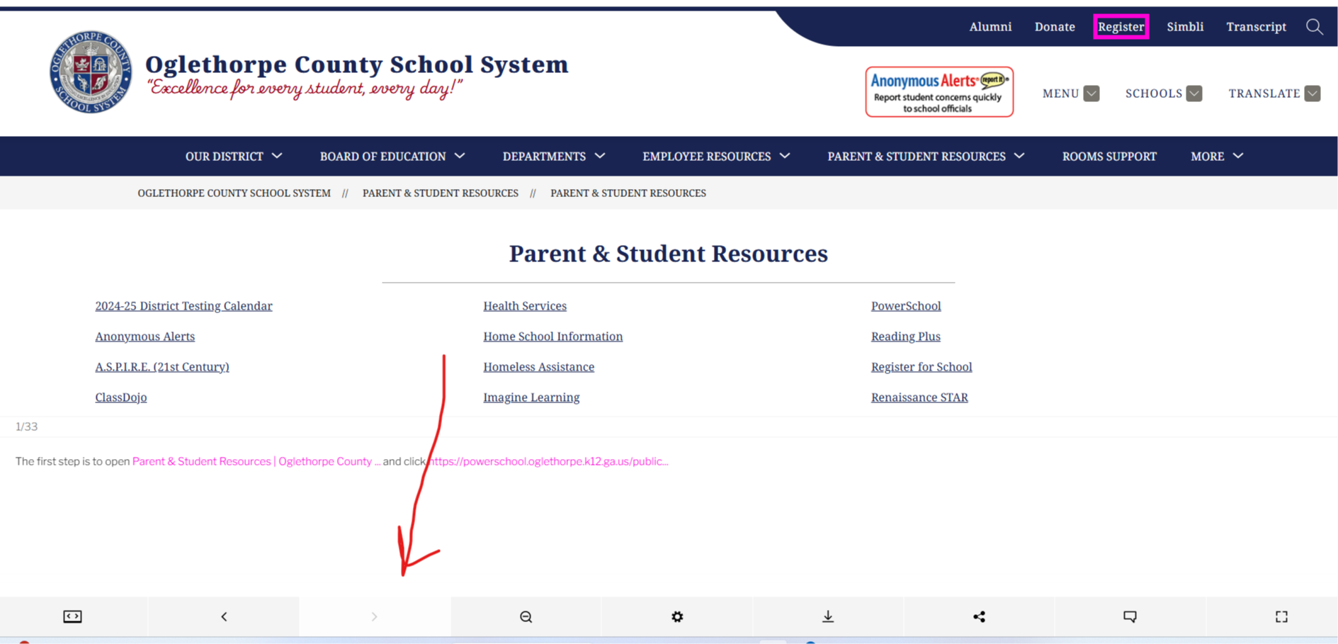 PowerSchool Instructions