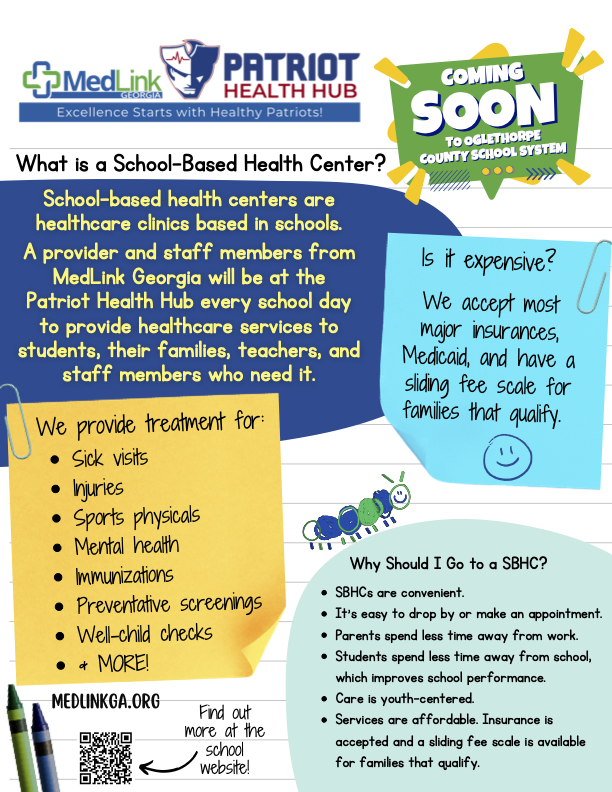 Patriot Health Hub Info Flyer