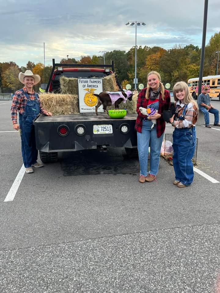 Farmer trunk or treat trunk