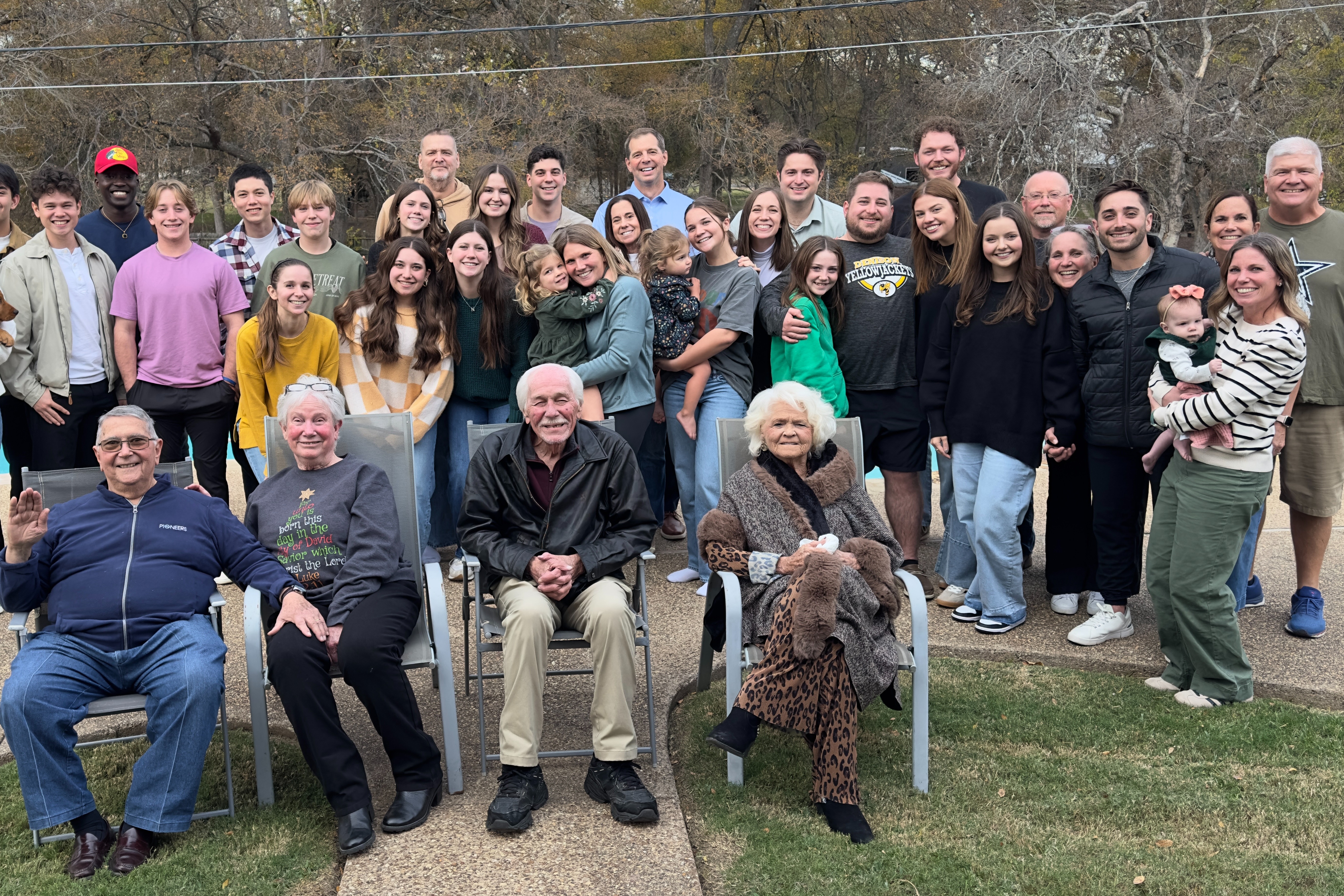 Hope family at a wedding