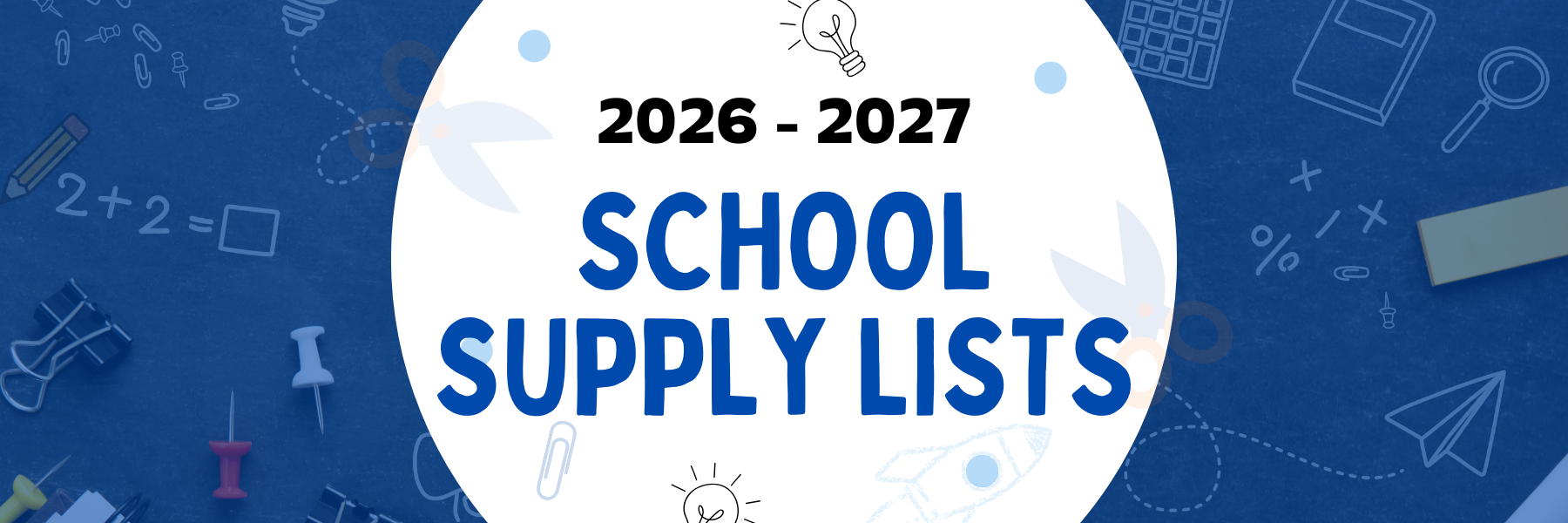 SCHOOL SUPPLY LISTS