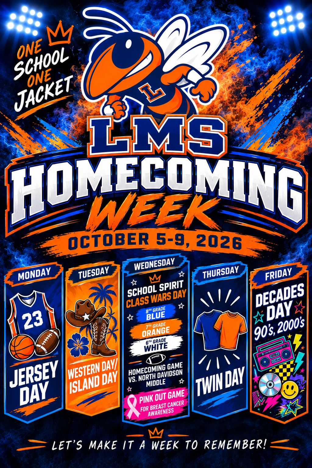 HOMECOMING SPIRIT WEEK  10/5-10/9