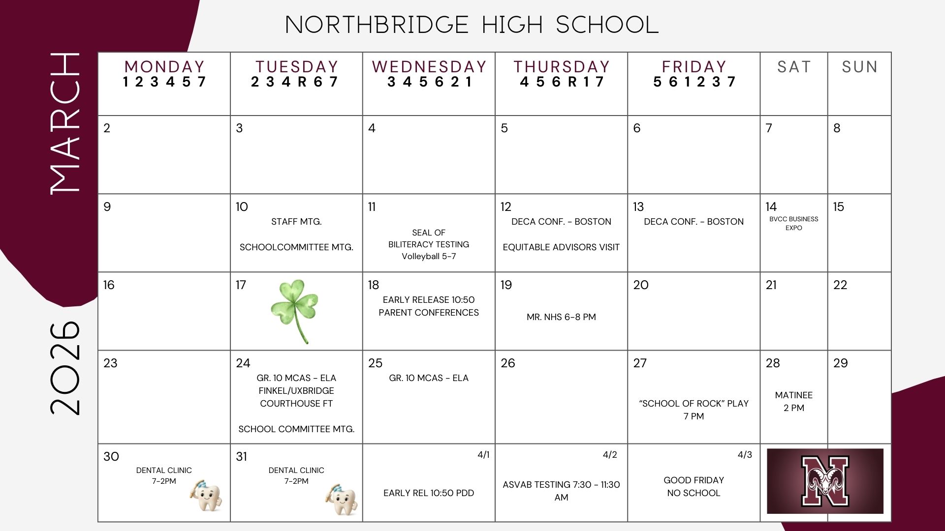 March 26 Calendar