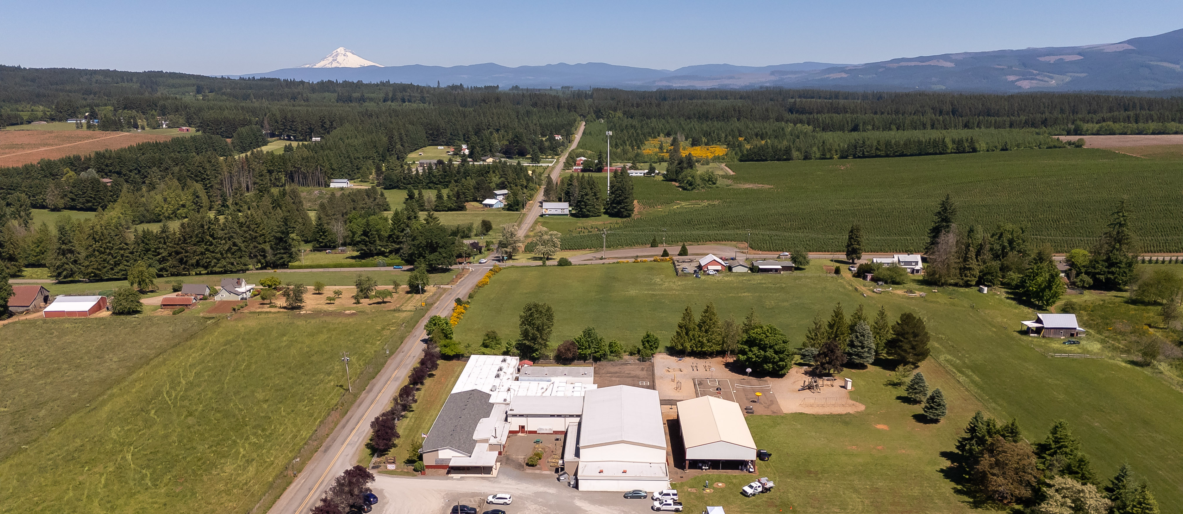 Clarkes Elementary aerial photo