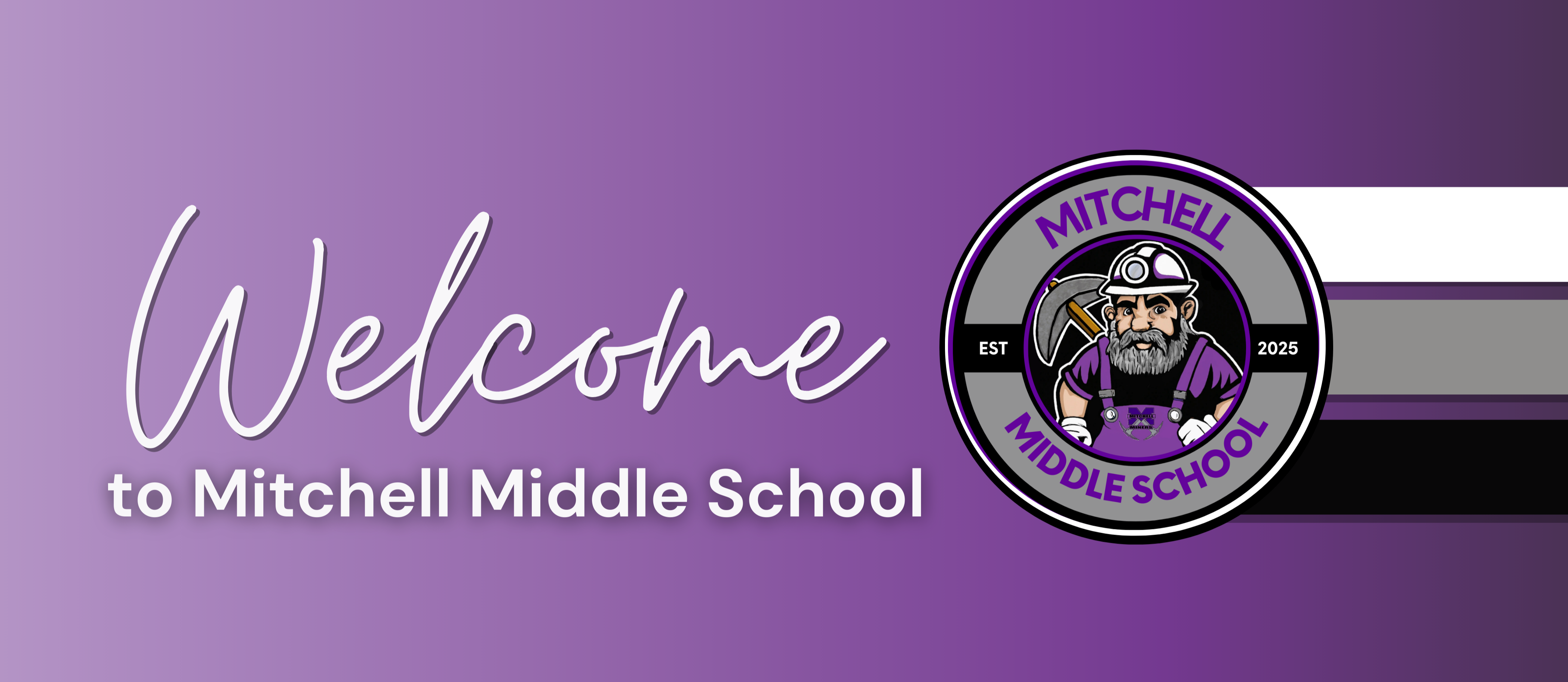 Mitchell Middle School Welcome Banner