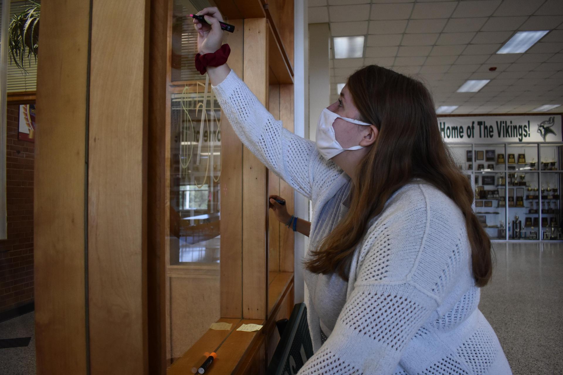 students working in classroom