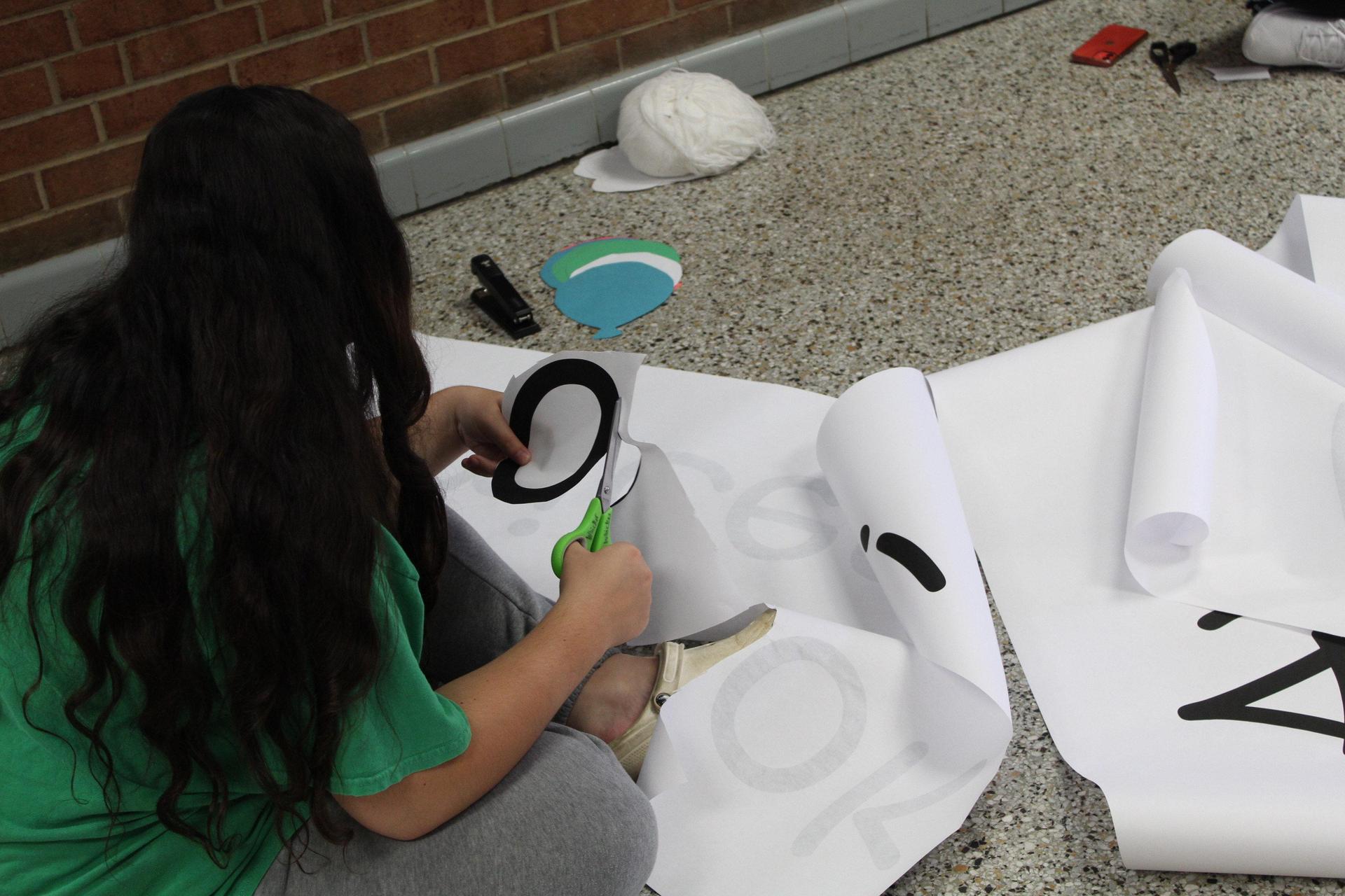 students working in classroom