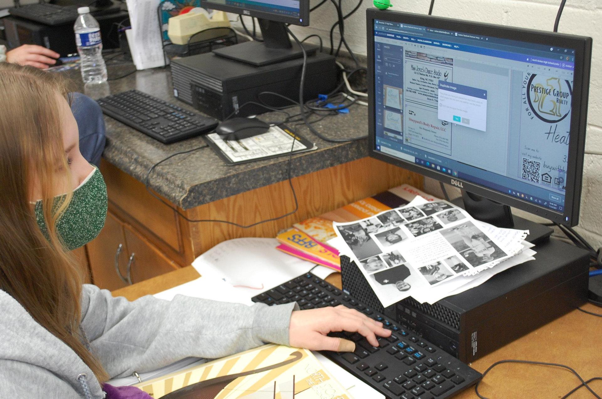 students working in classroom