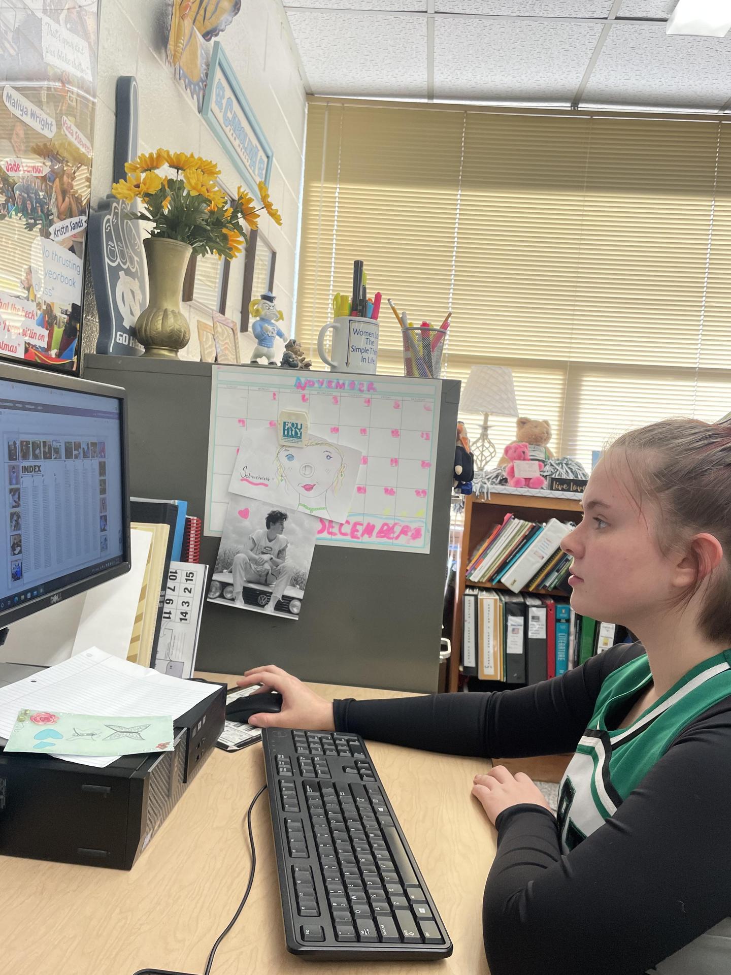 students working in classroom