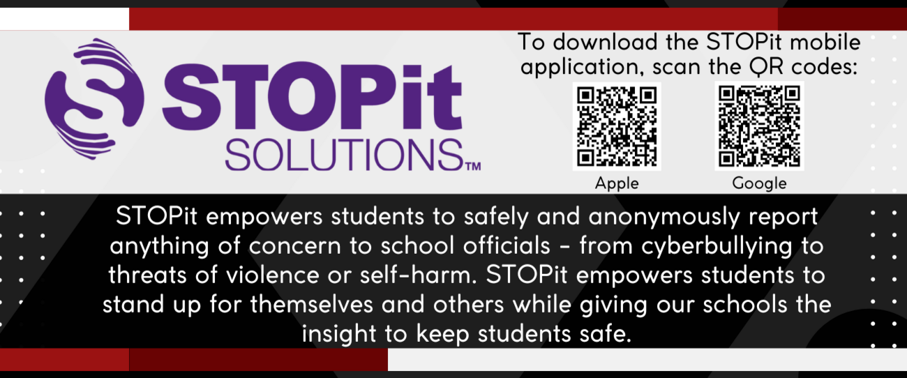 STOPit empowers students to safely and anonymously report anything of concern to school officials - from cyberbullying to threats of violence or self-harm. STOPit empowers students to stand up for themselves and others while giving our schools the insight to keep students. To download scan qr code or search for stop it  in the Apple app store or google play