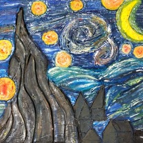 Starry Night-like from Van Gogh painting