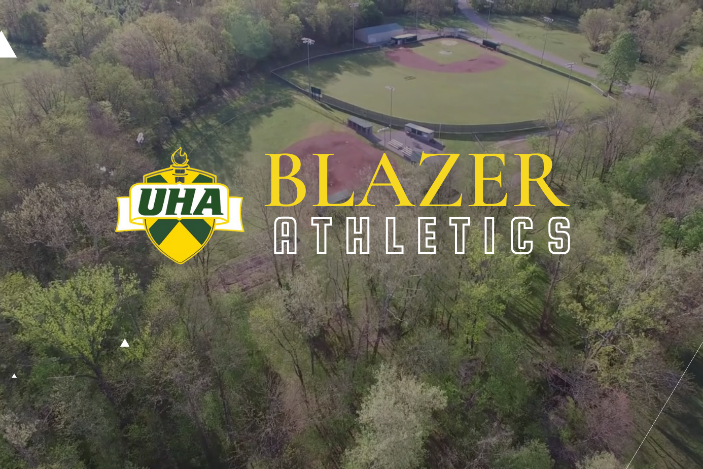 Aerial view of Softball and Baseball fields