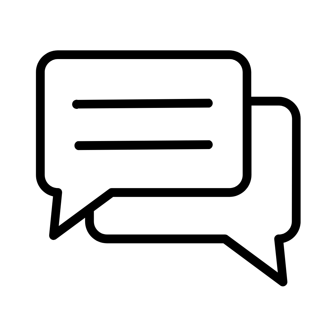 message bubbles