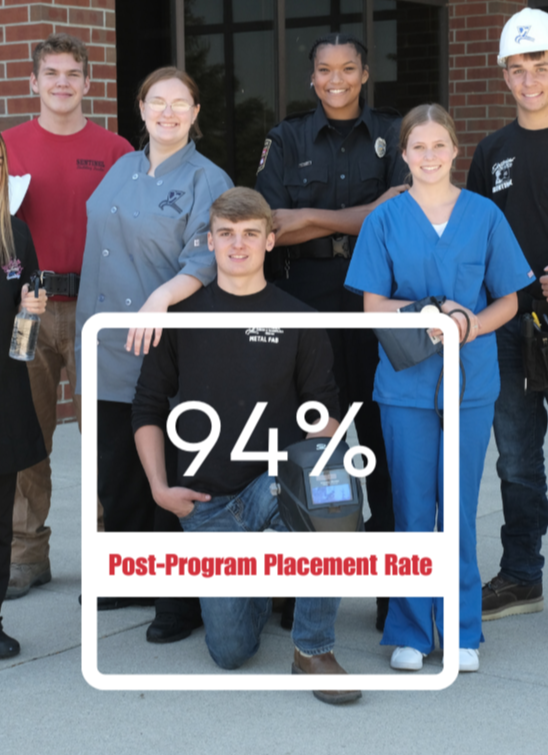 Students with different uniforms as nurses, policemen, and welder