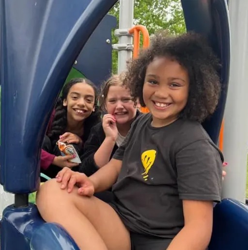 girls playing in the playground