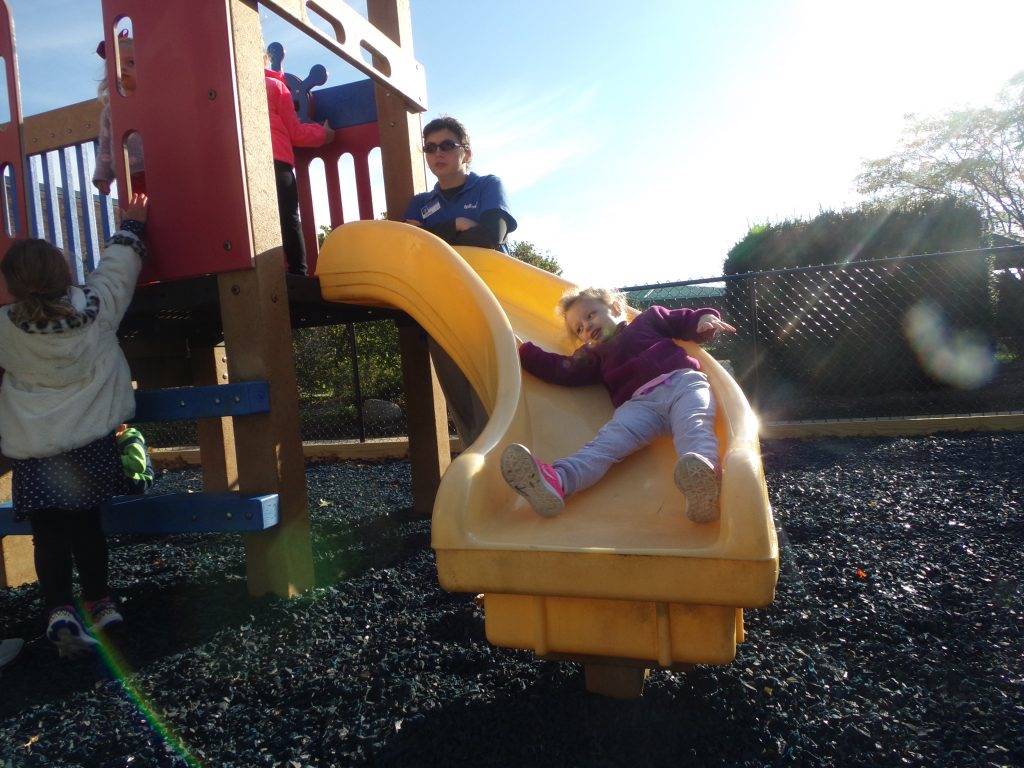 Preeschool students at playground