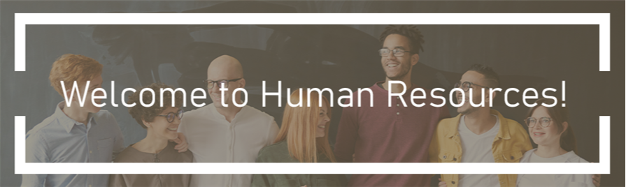 Welcome to Human Resources banner