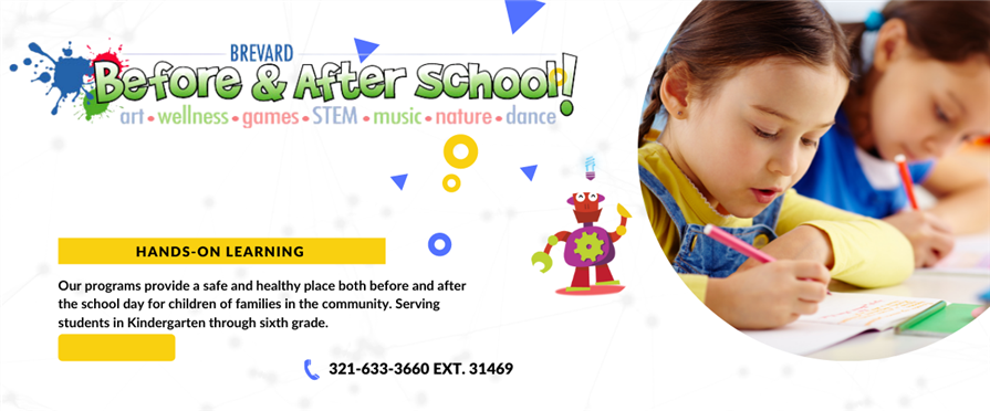 Poster with information about the After School program