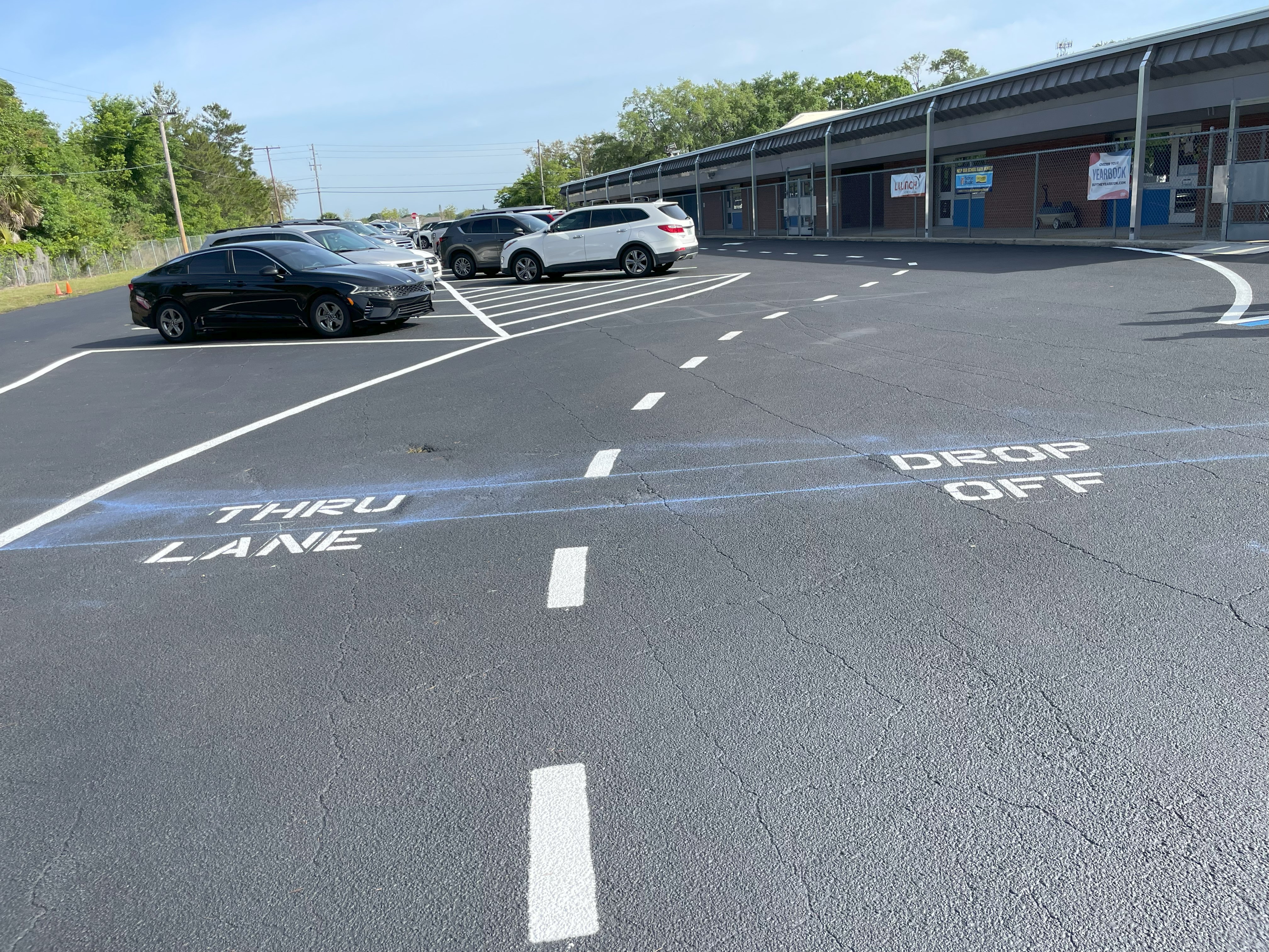 South Lake Elementary School New Improved Parent pick-up/drop-off loop, 2023