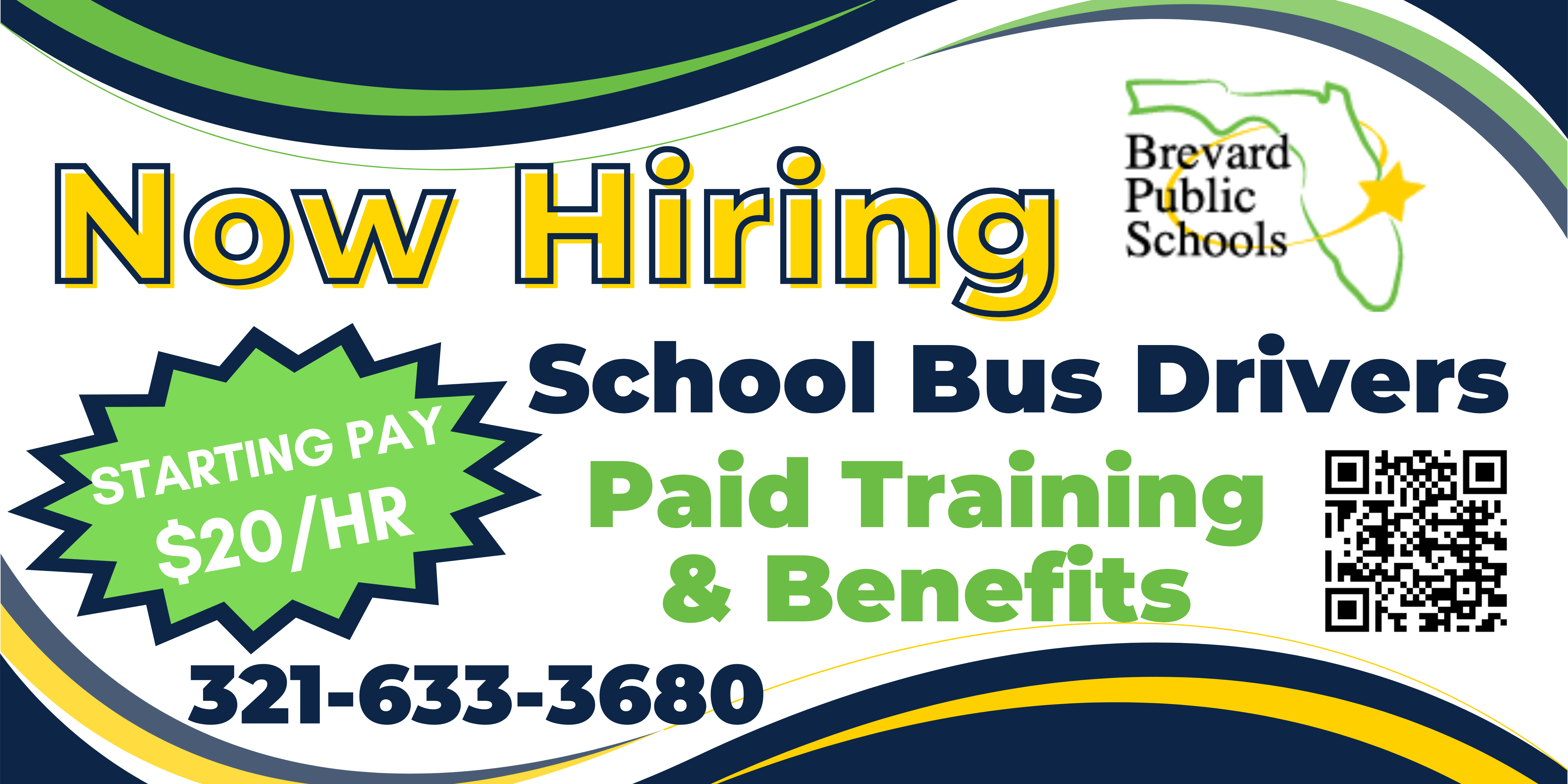 Now Hiring School Bus Drivers, Paid Training & Benefits, $20 an hour, 3216333680