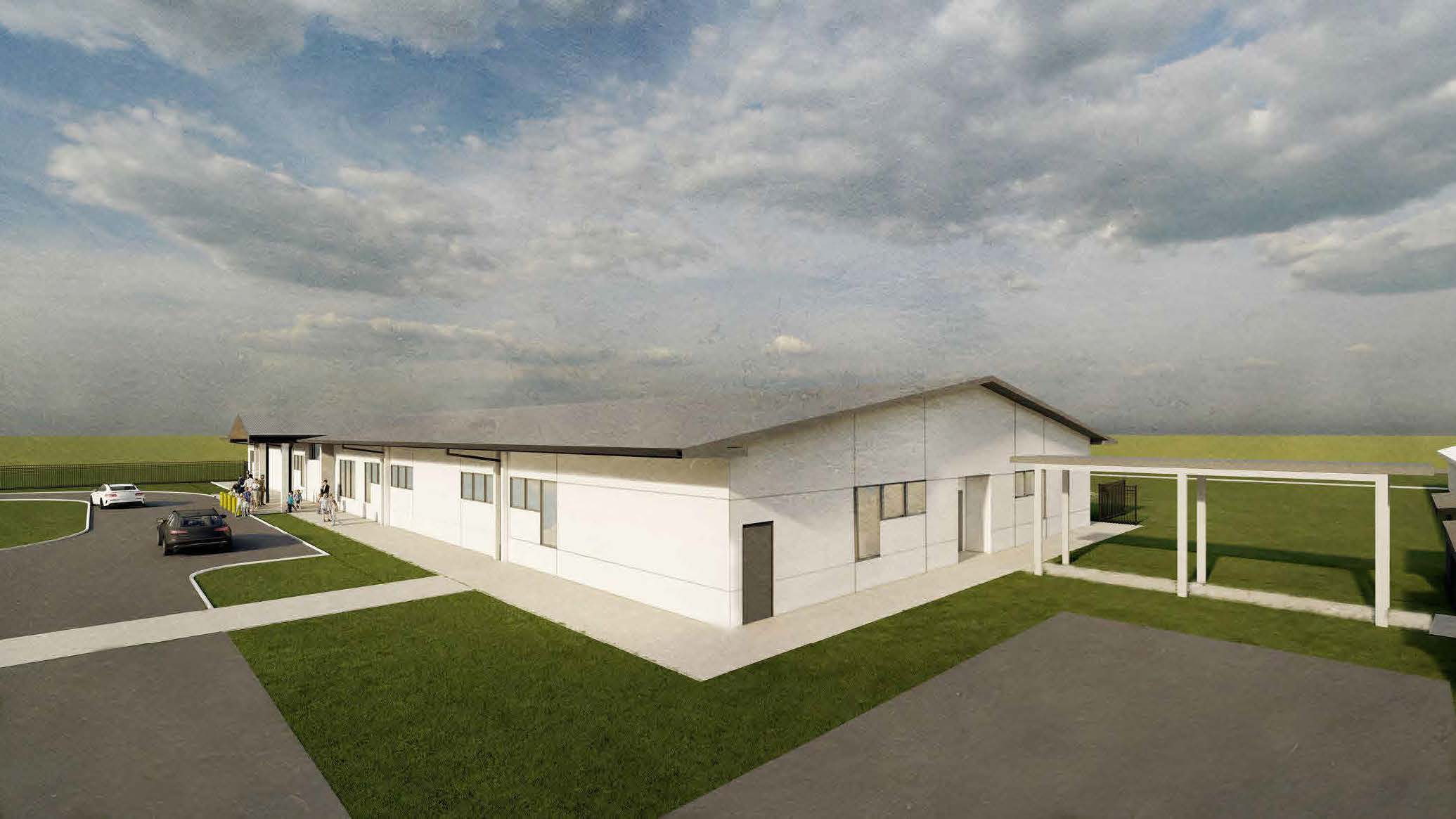 Rendering of new classroom building