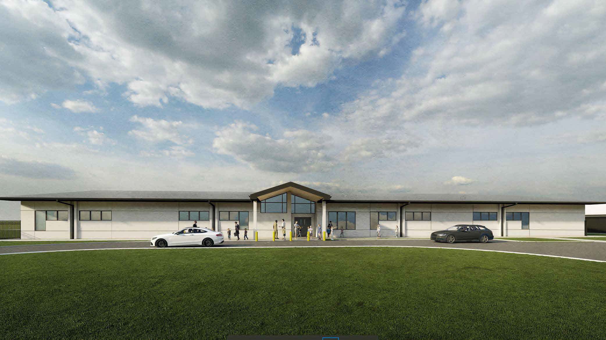 Rendering of new classroom building