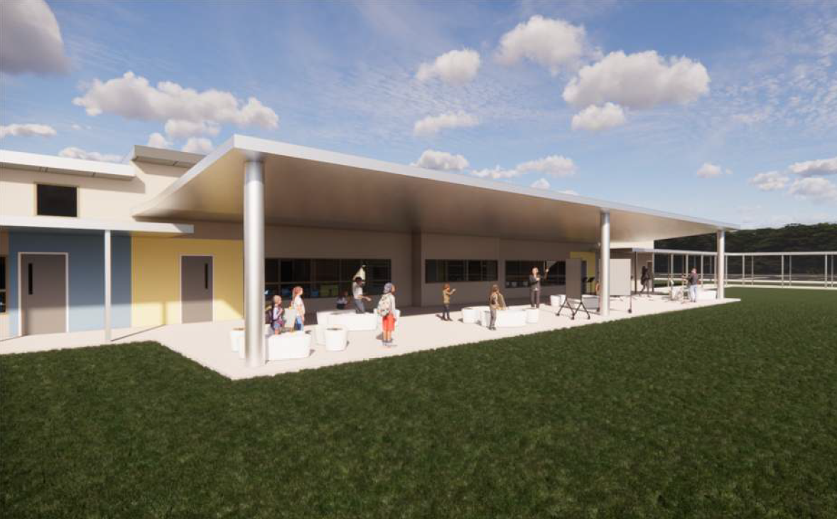 Rendering of new classroom building