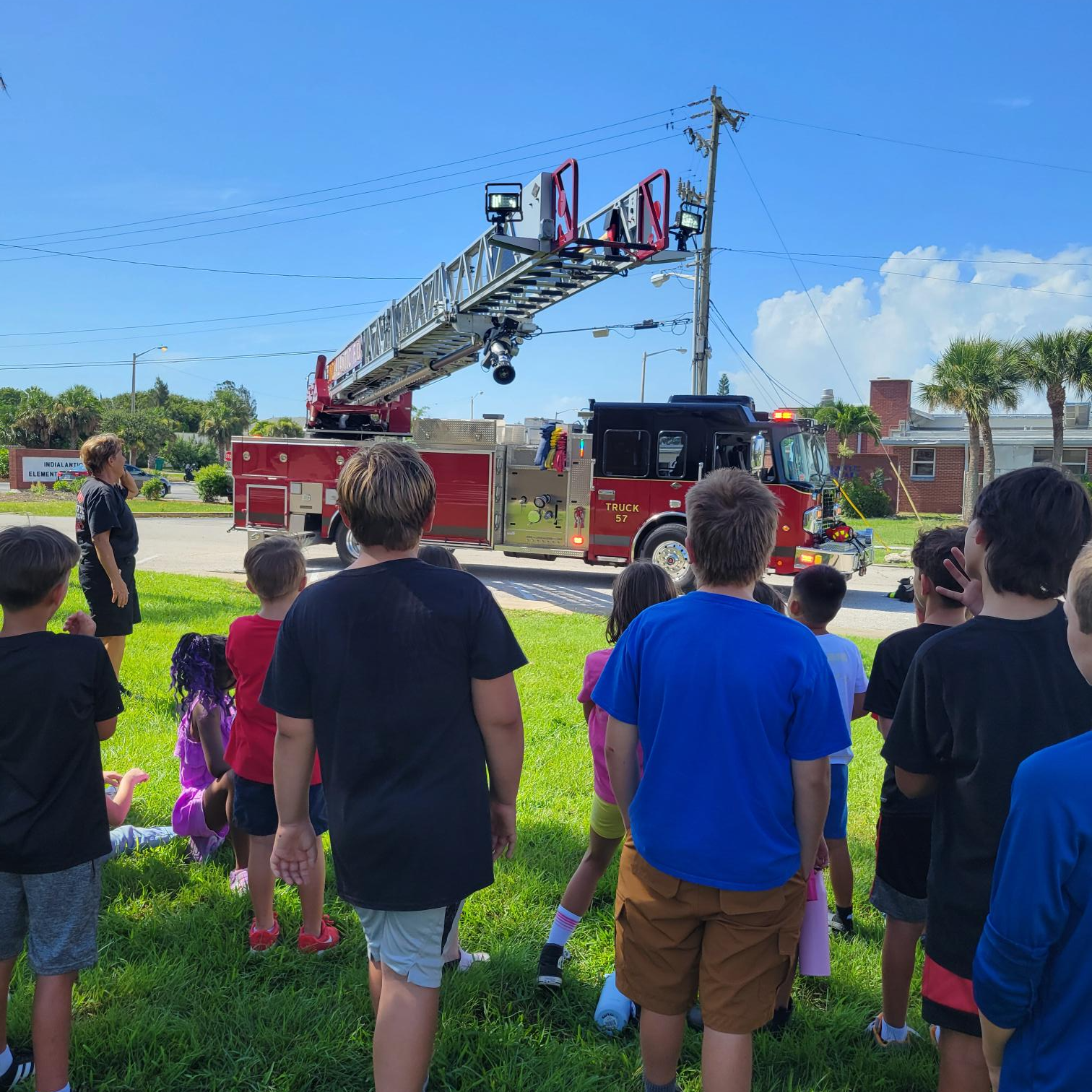 Kids and fire department