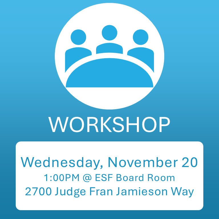 Workshop November 20 1:00pm @ Board Room