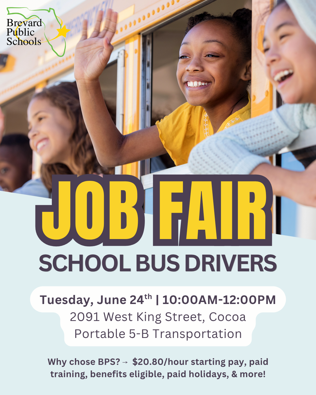 School Bus Driver Fair June 24 at Central Transportation Depot