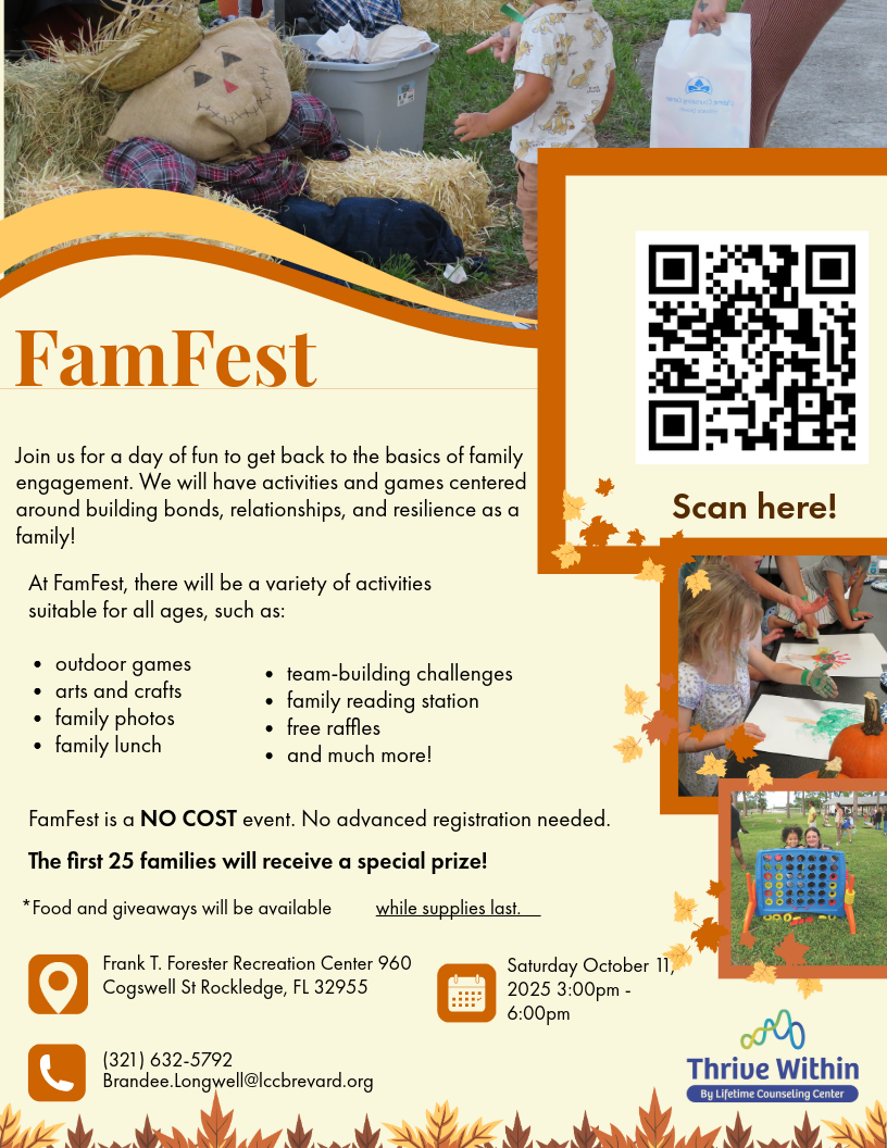Fam Fest Family Event on October 11th