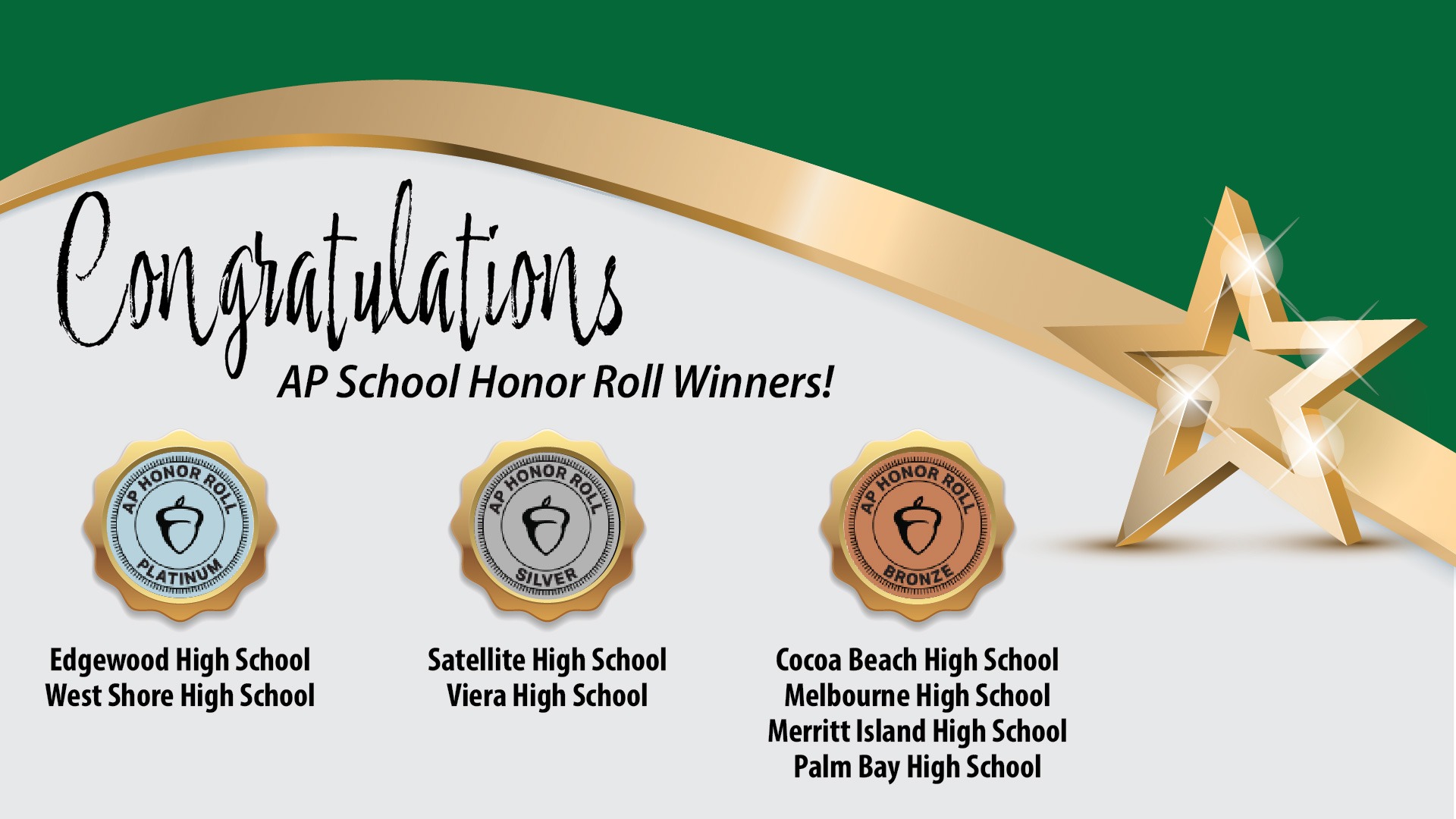 Congratulations AP School Honnor Roll Winners